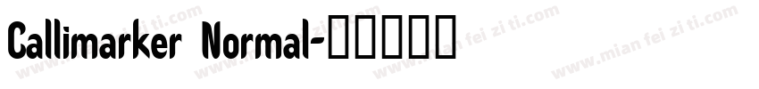 Callimarker Normal字体转换